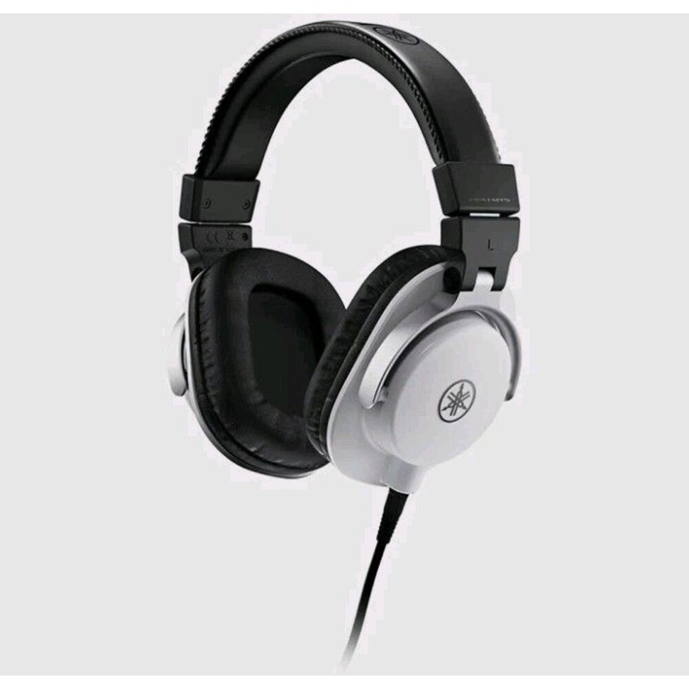 Yamaha HPH-MT5W Studio Monitor Headphones White/Black Adj cable not included